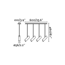 Plafón Link blanco 4L Faro